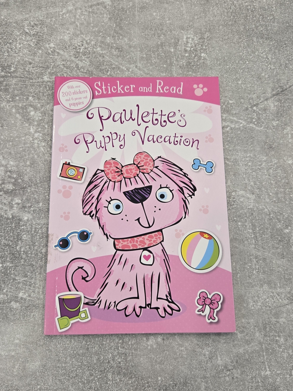 Paulette’s Puppy Vacation Activity Sticker Book – Unread (Stickers Intact)